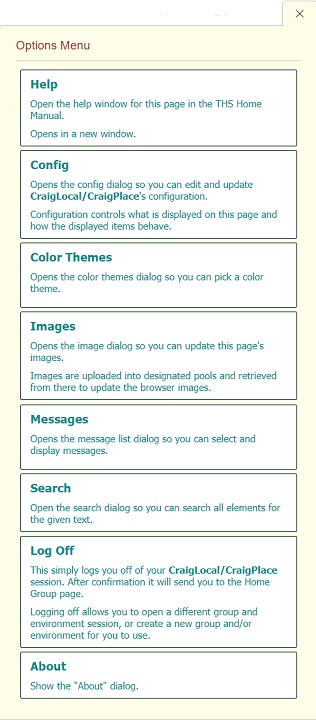 Functions Menu